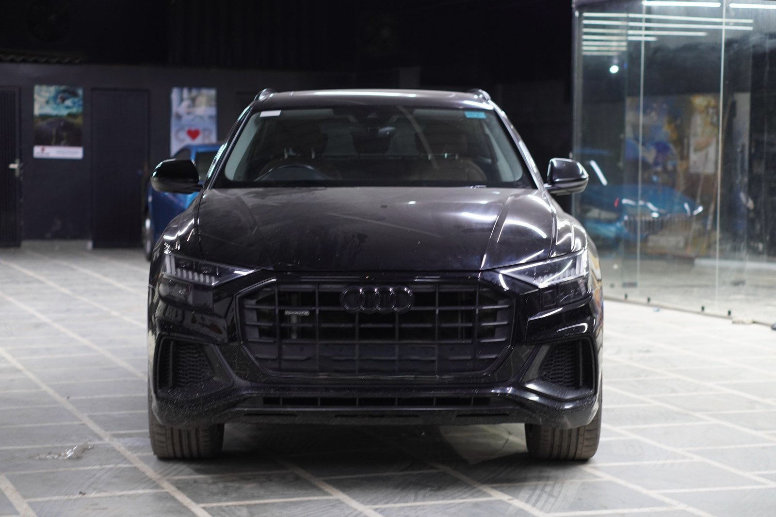 Audi Q8 front state before treatment